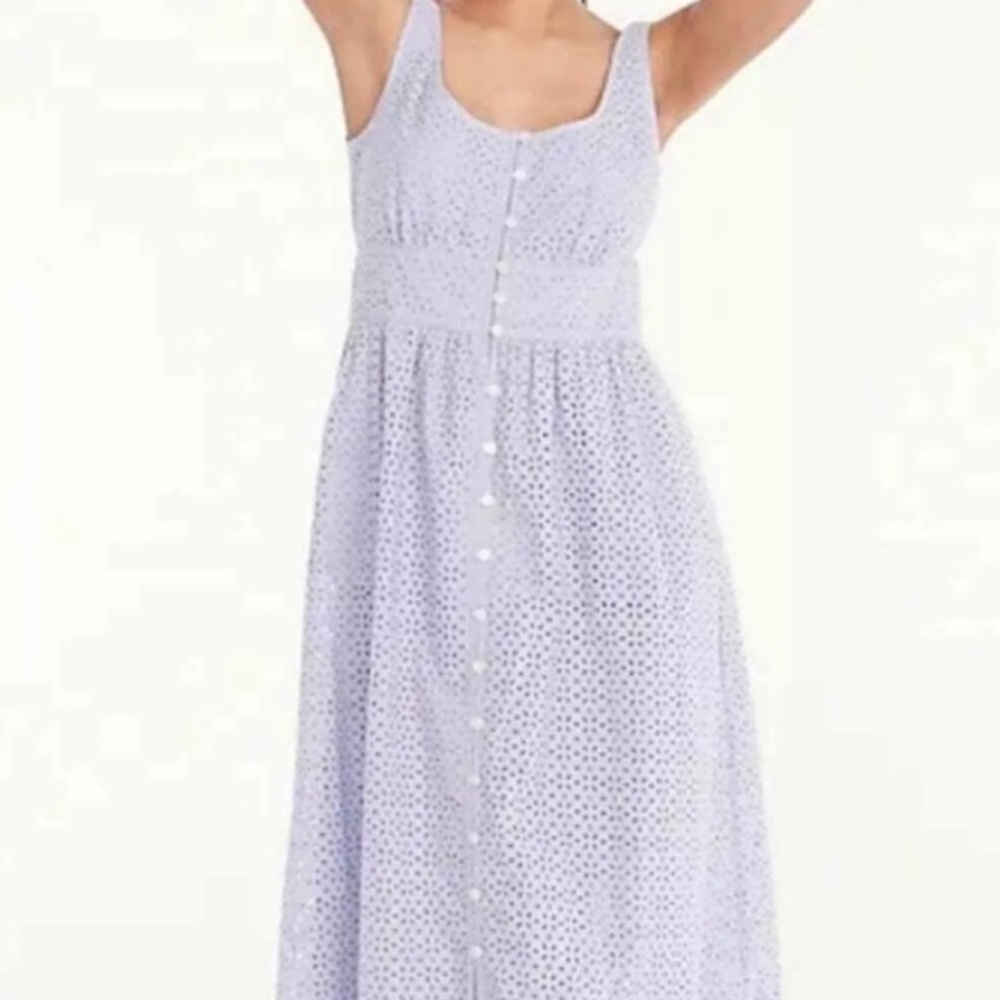 NWT. J. Crew Periwinkle Gray Sundress Size 16T